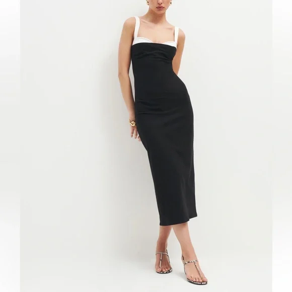 REFORMATION Nelle Knit Dress - Picture 1 of 10